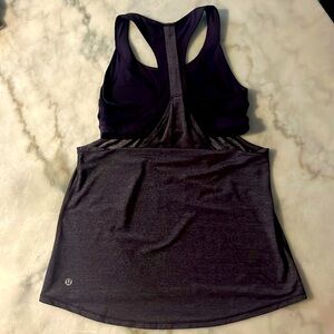 Lululemon athletic top. Built in Sports Bra with lining. Used like new.